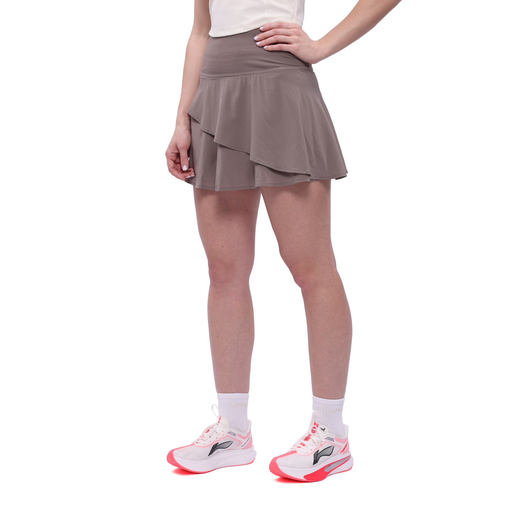 AKSV938-3 Юбка Tennis коричневый